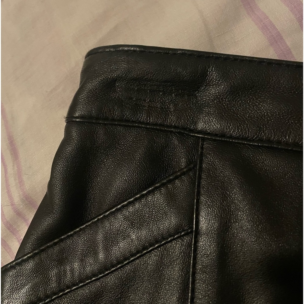 Uniform John Paul Richard Lamb Leather Miniskirt - Picture 7 of 7